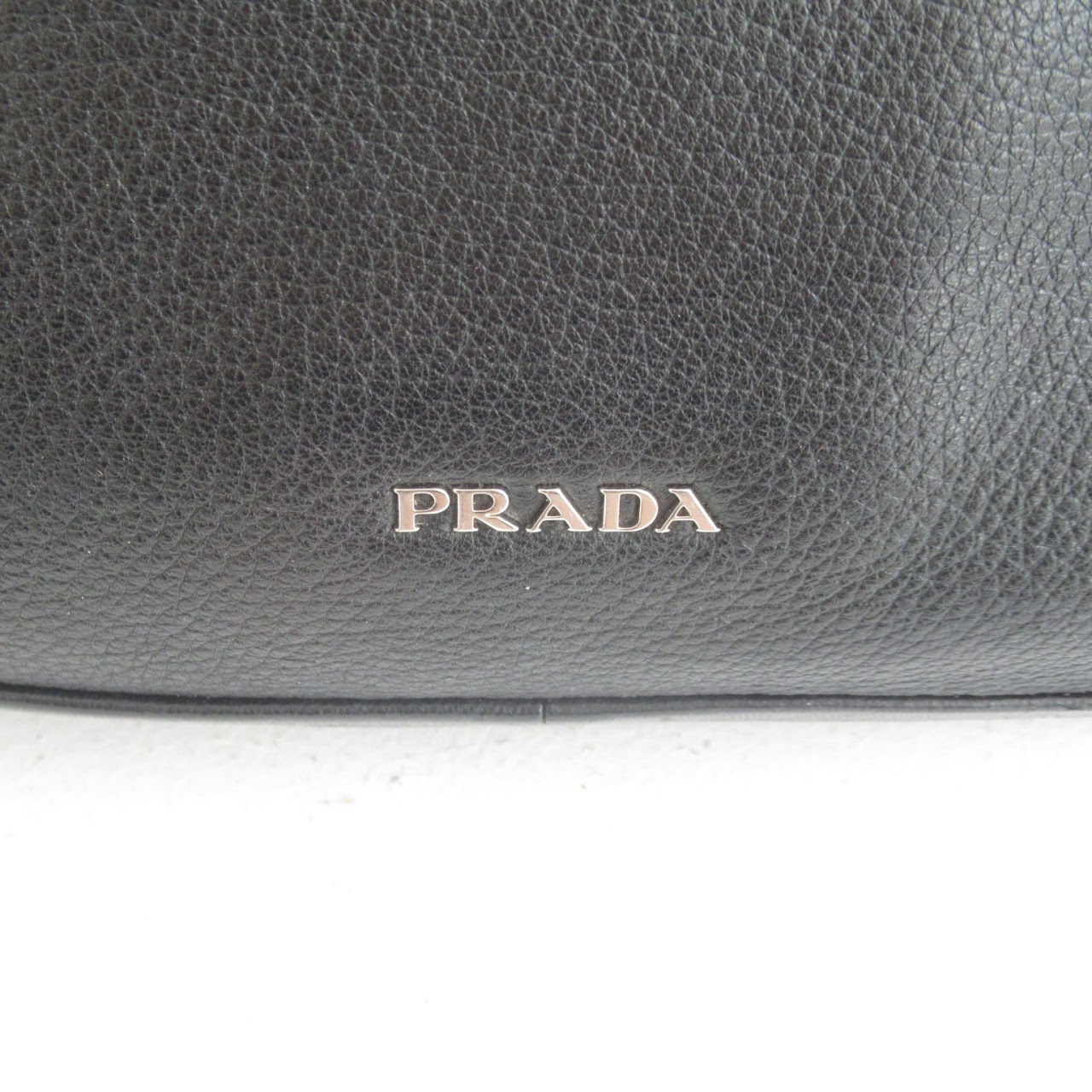 Prada Pebble Leather Hobo Bag