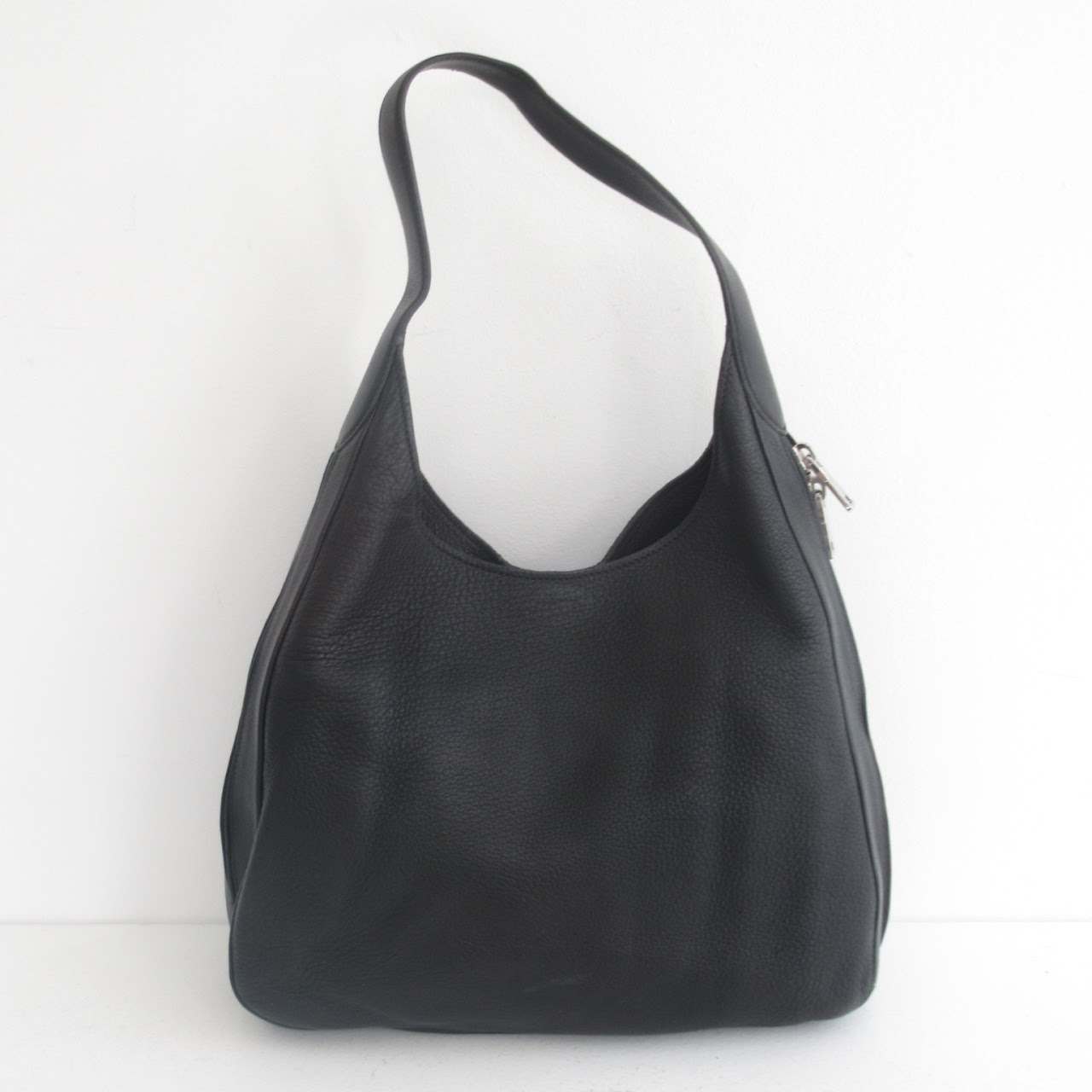 Prada Pebble Leather Hobo Bag
