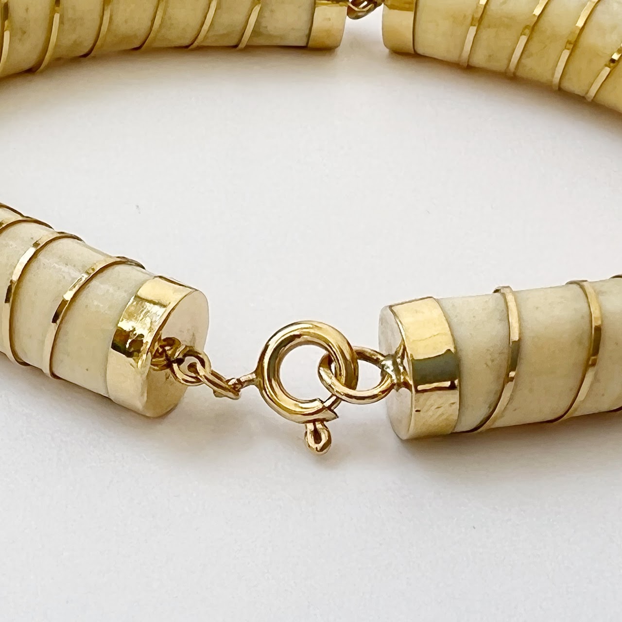 18K Gold & Bone Bracelet