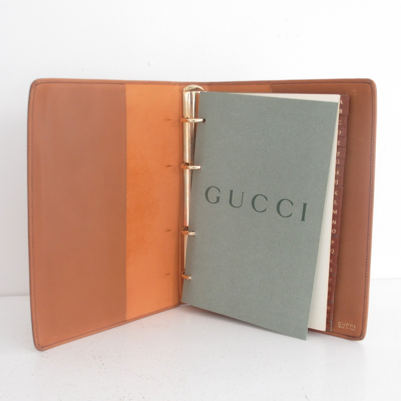 Gucci Vintage Leather Binder Organizer