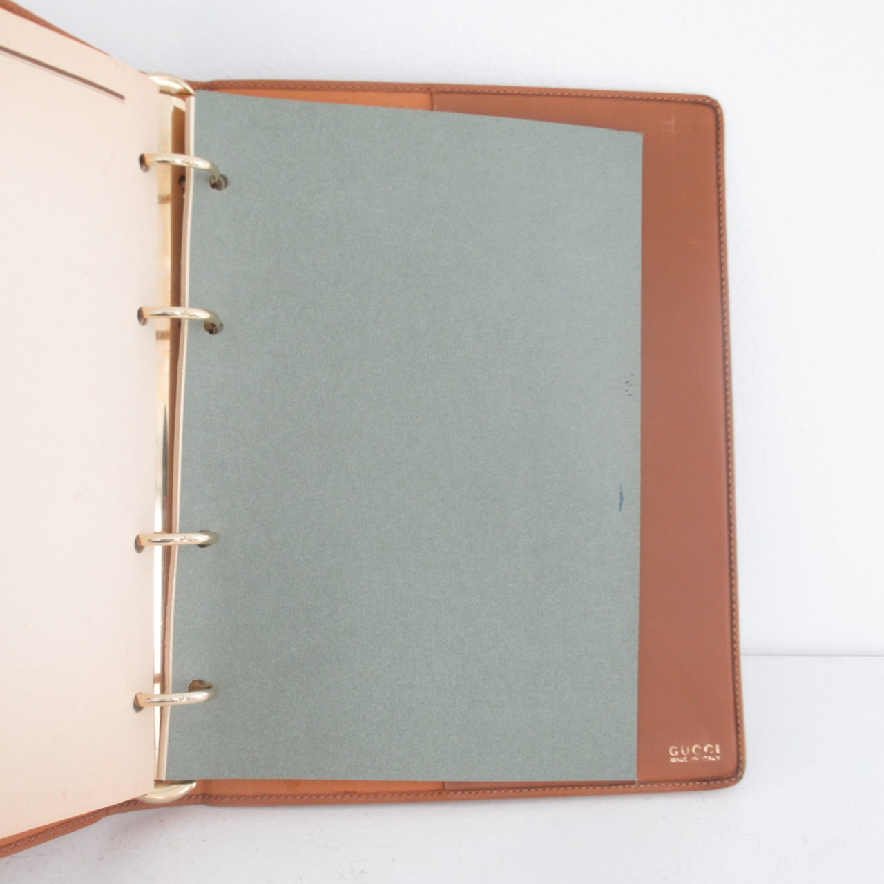 Gucci Vintage Leather Binder Organizer