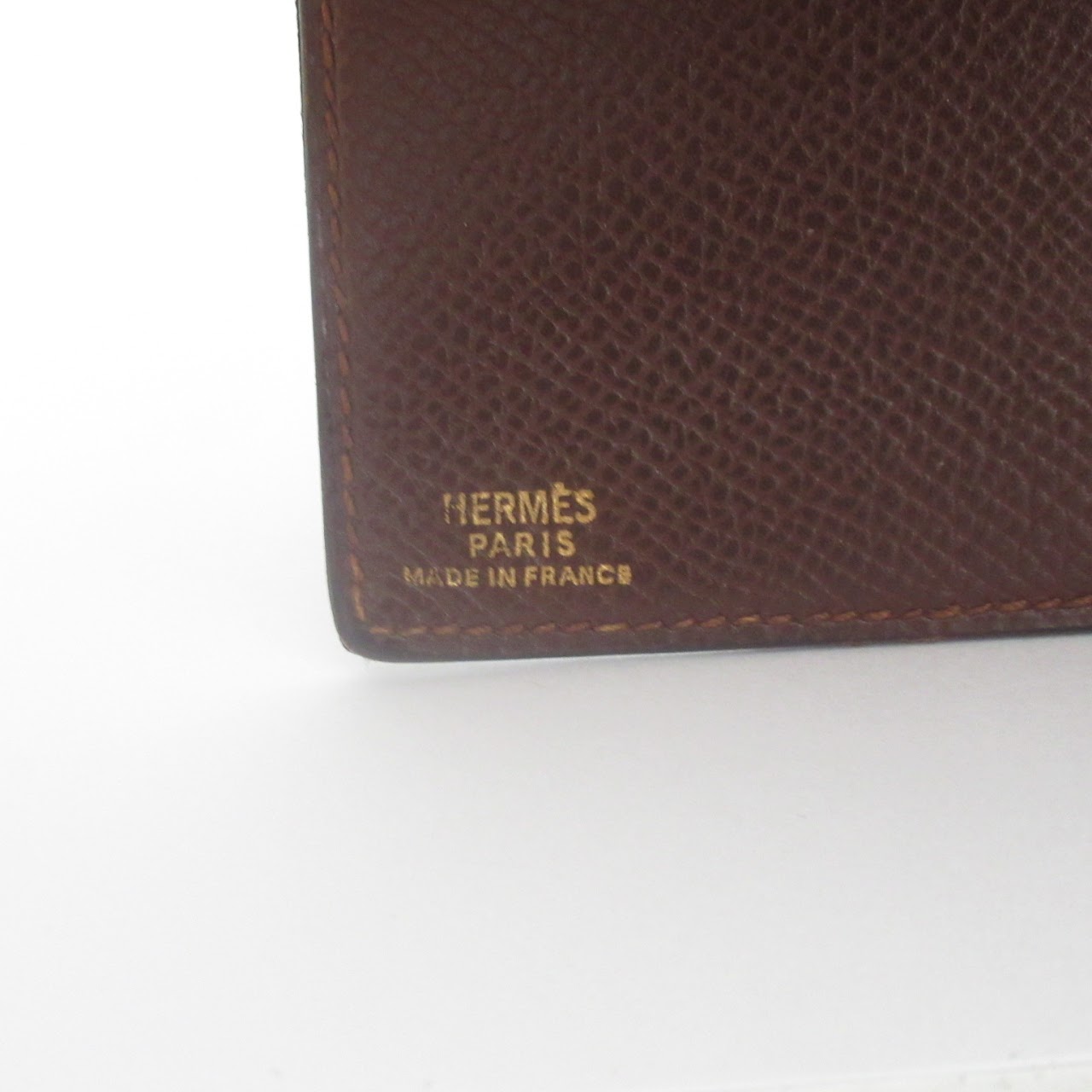 Hermès Dark Brown Leather Wallet