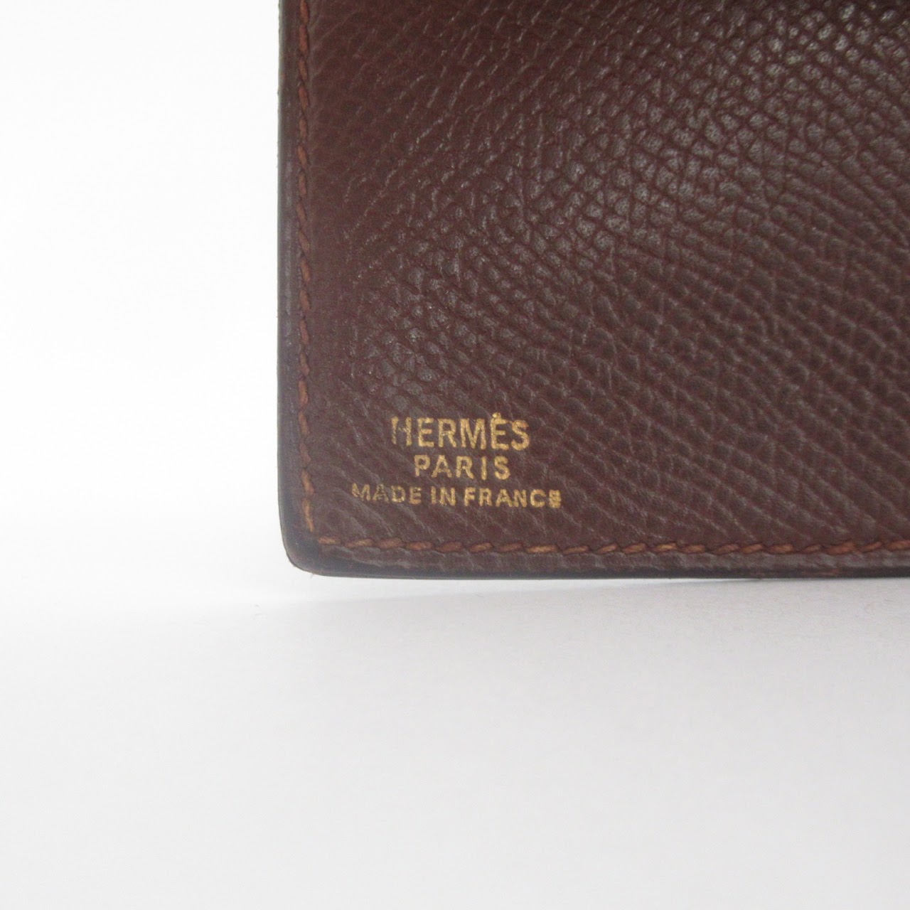 Hermès Dark Brown Leather Wallet