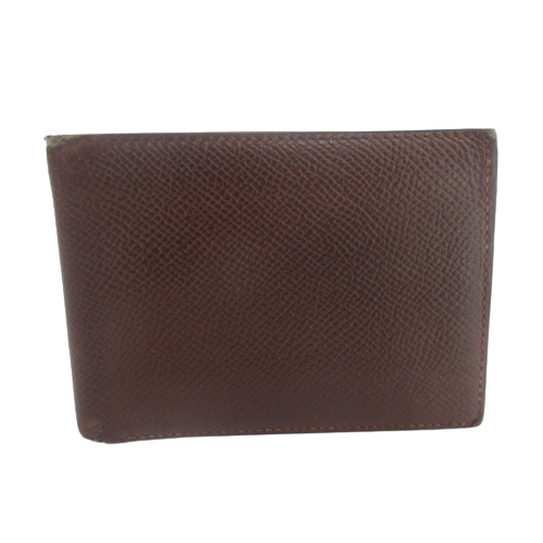 Hermès Dark Brown Leather Wallet