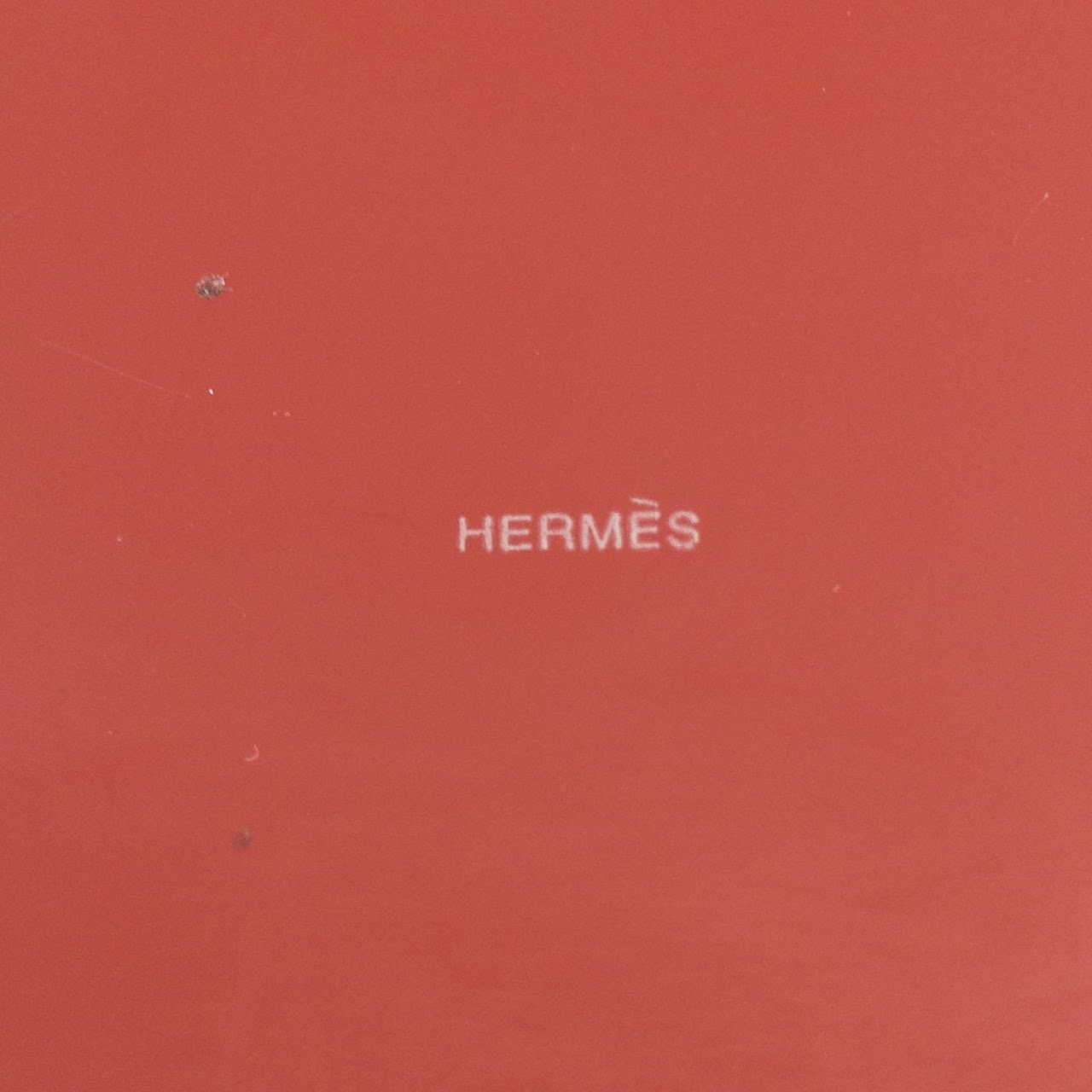 Hermès Enamel & Leather Change Tray