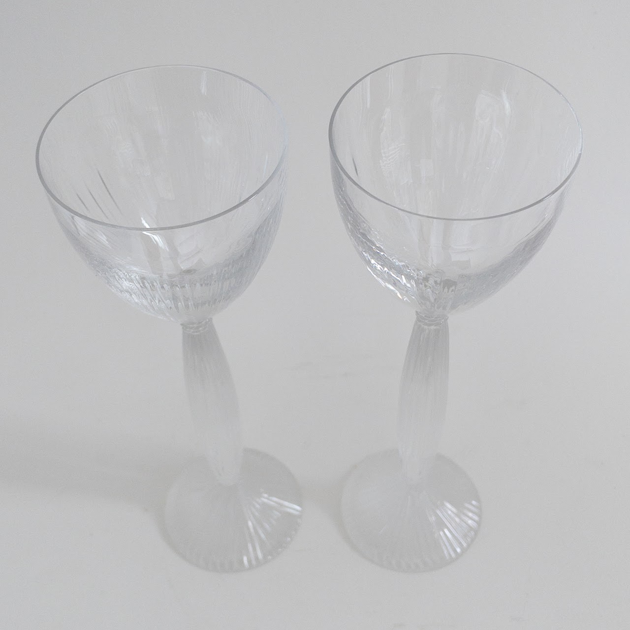 Hermès Crystal Wine Glass Pair