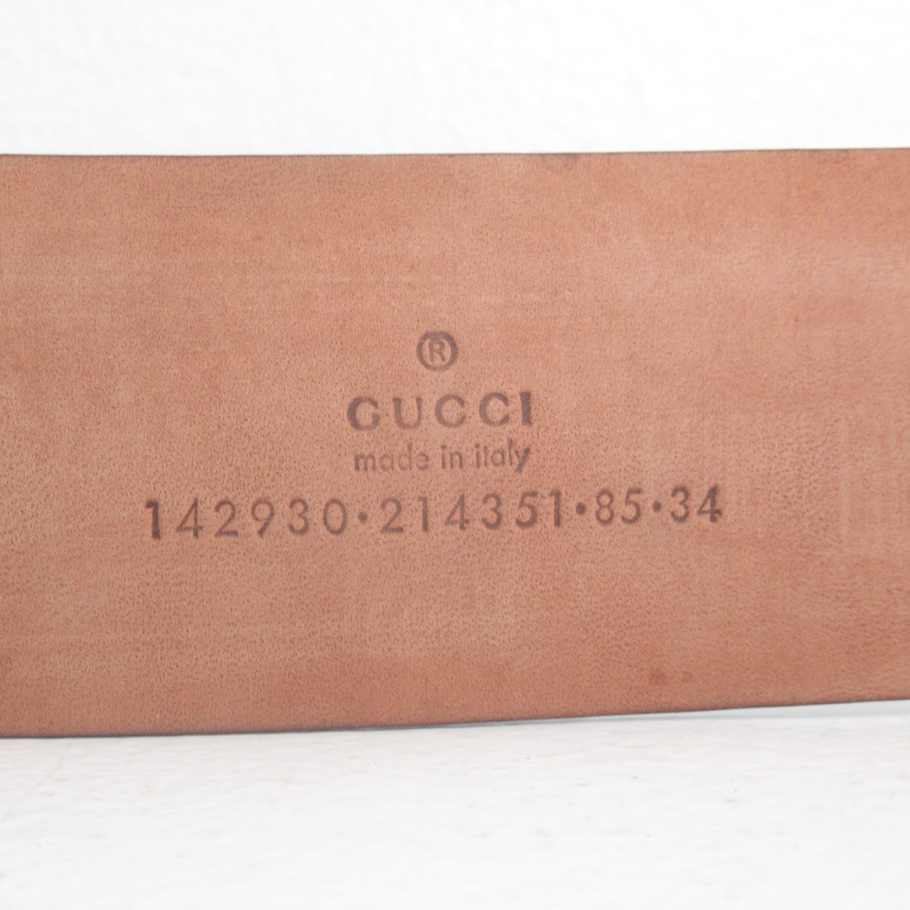 Gucci Coated Canvas Monogram Belt