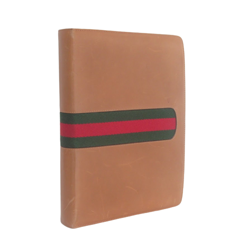 Gucci Vintage Leather Binder Organizer