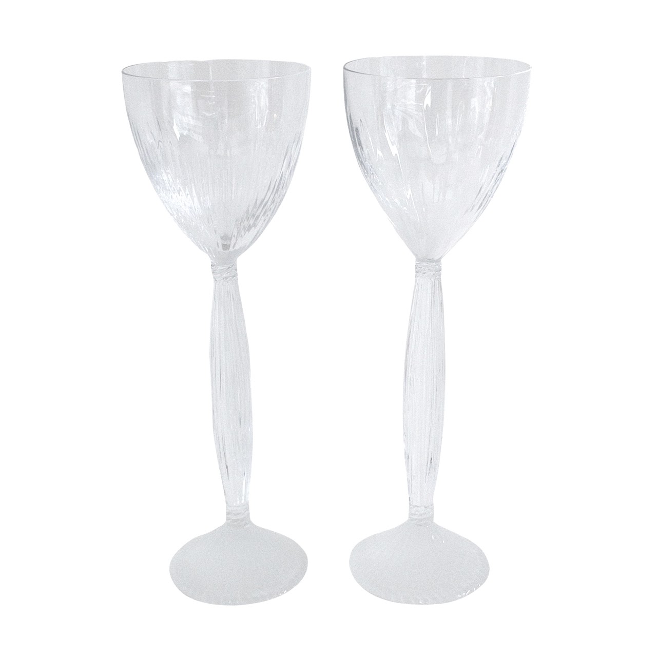 Hermès Crystal Wine Glass Pair