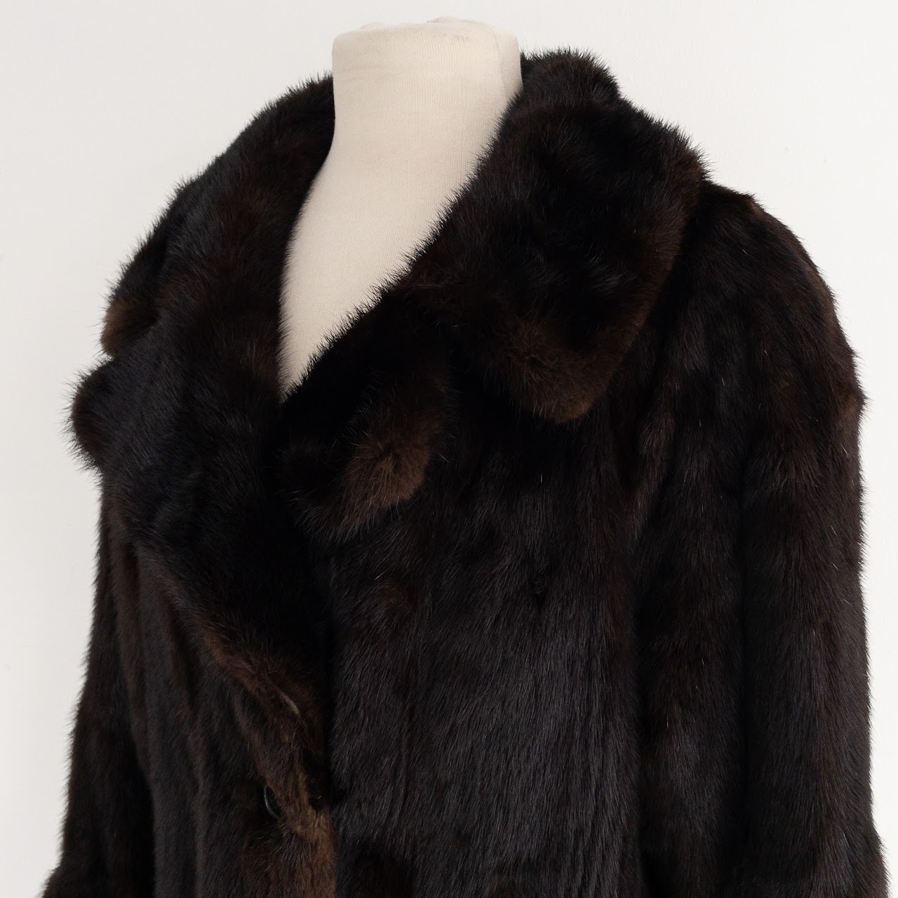 Karl Lagerfeld Mink Full Length Coat