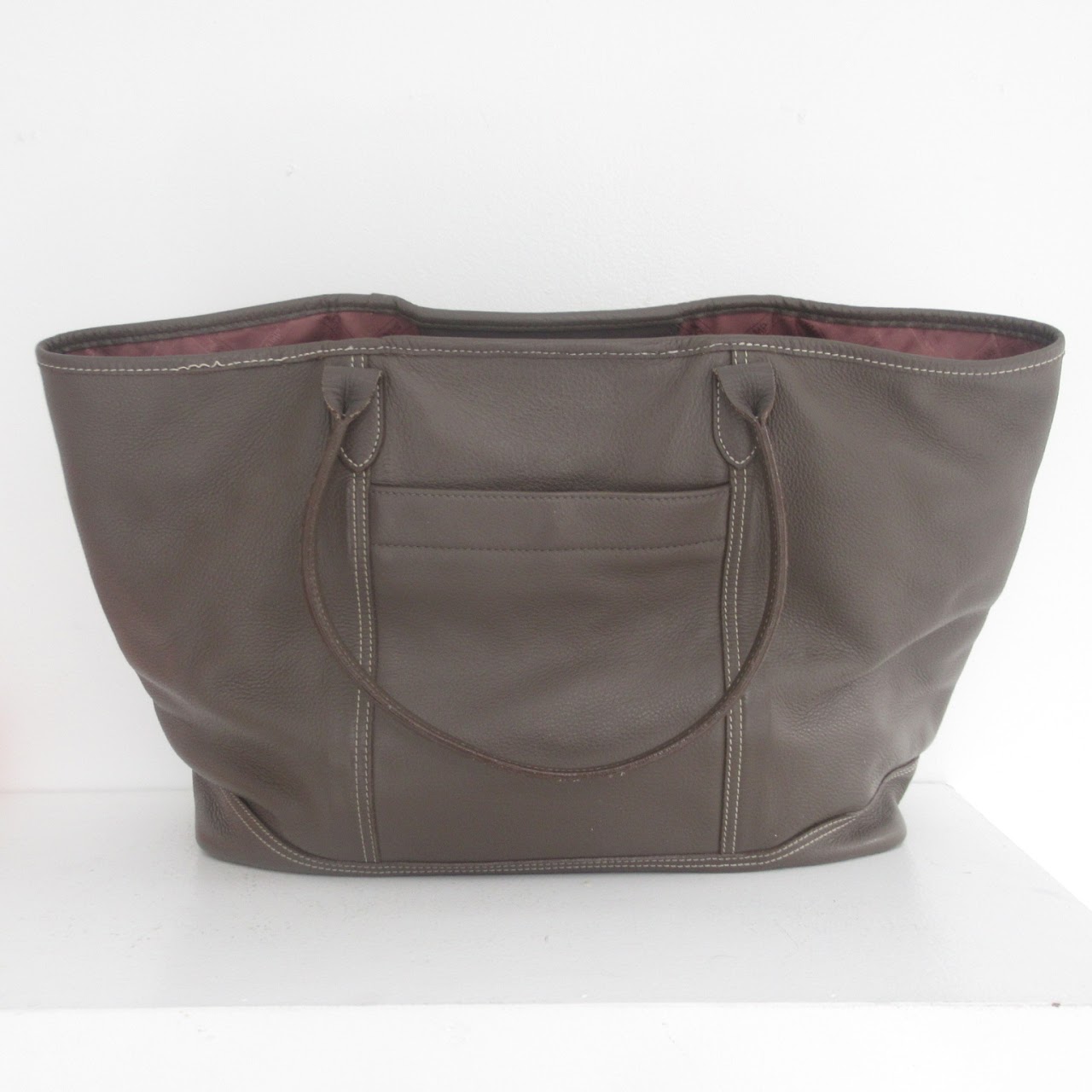 Longchamp Leather City Tote