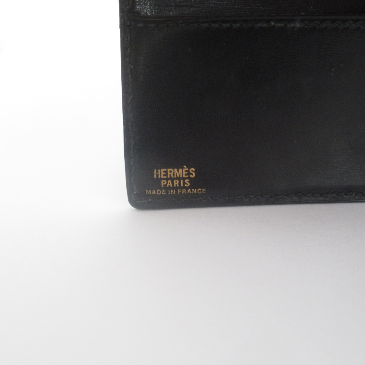 Hermès Black Leather Wallet