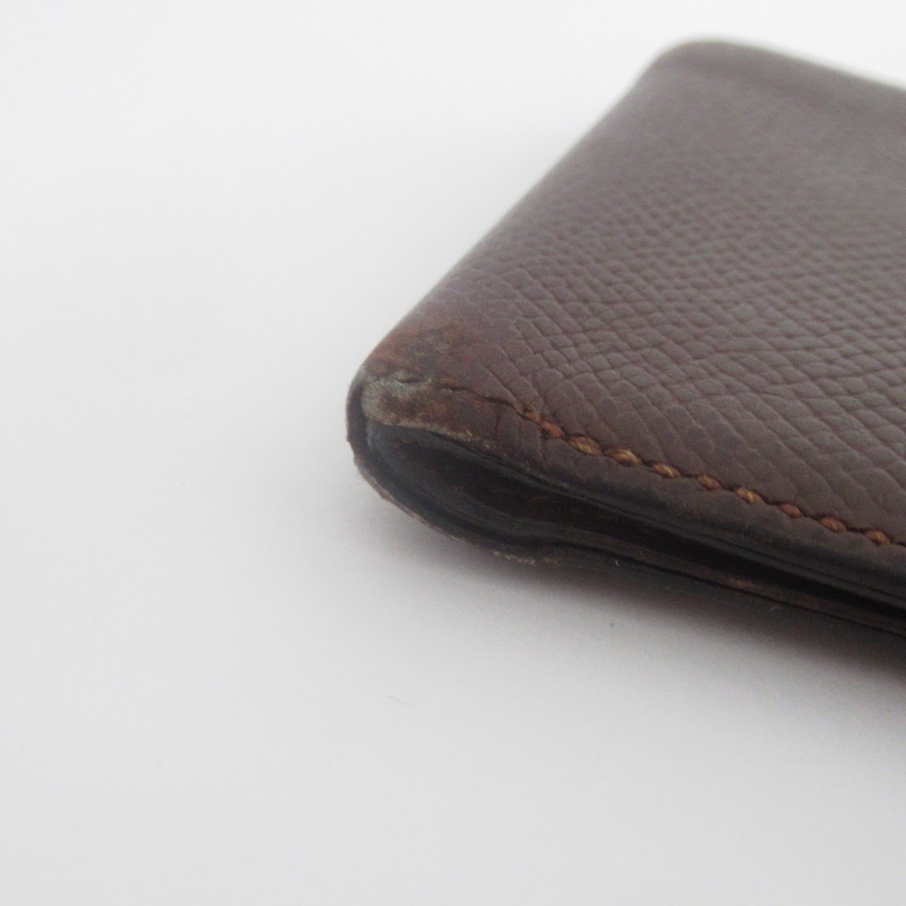 Hermès Dark Brown Leather Wallet