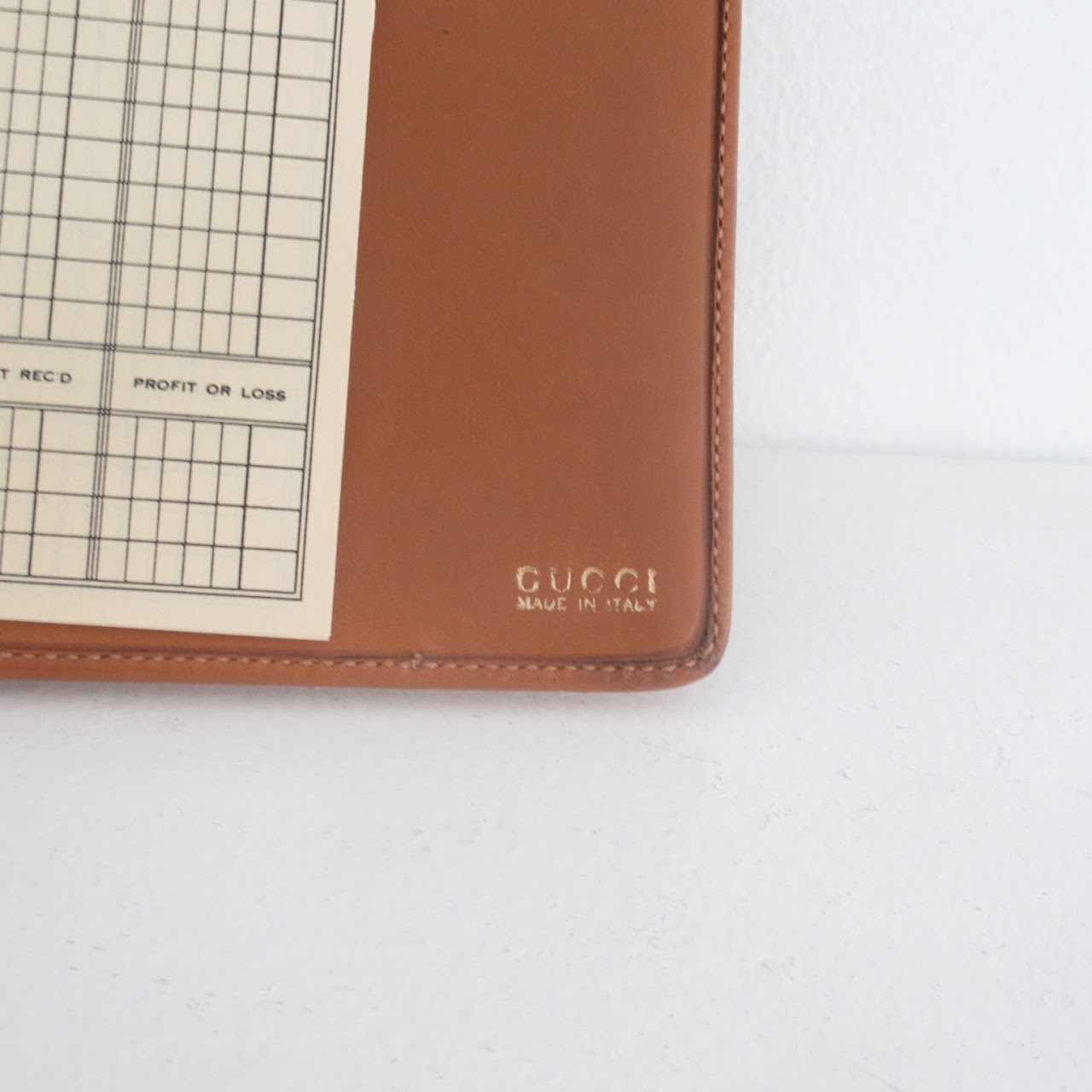 Gucci Vintage Leather Binder Organizer