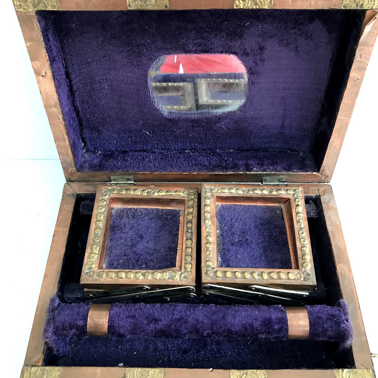 Brass & Copper Vintage Jewelry Box