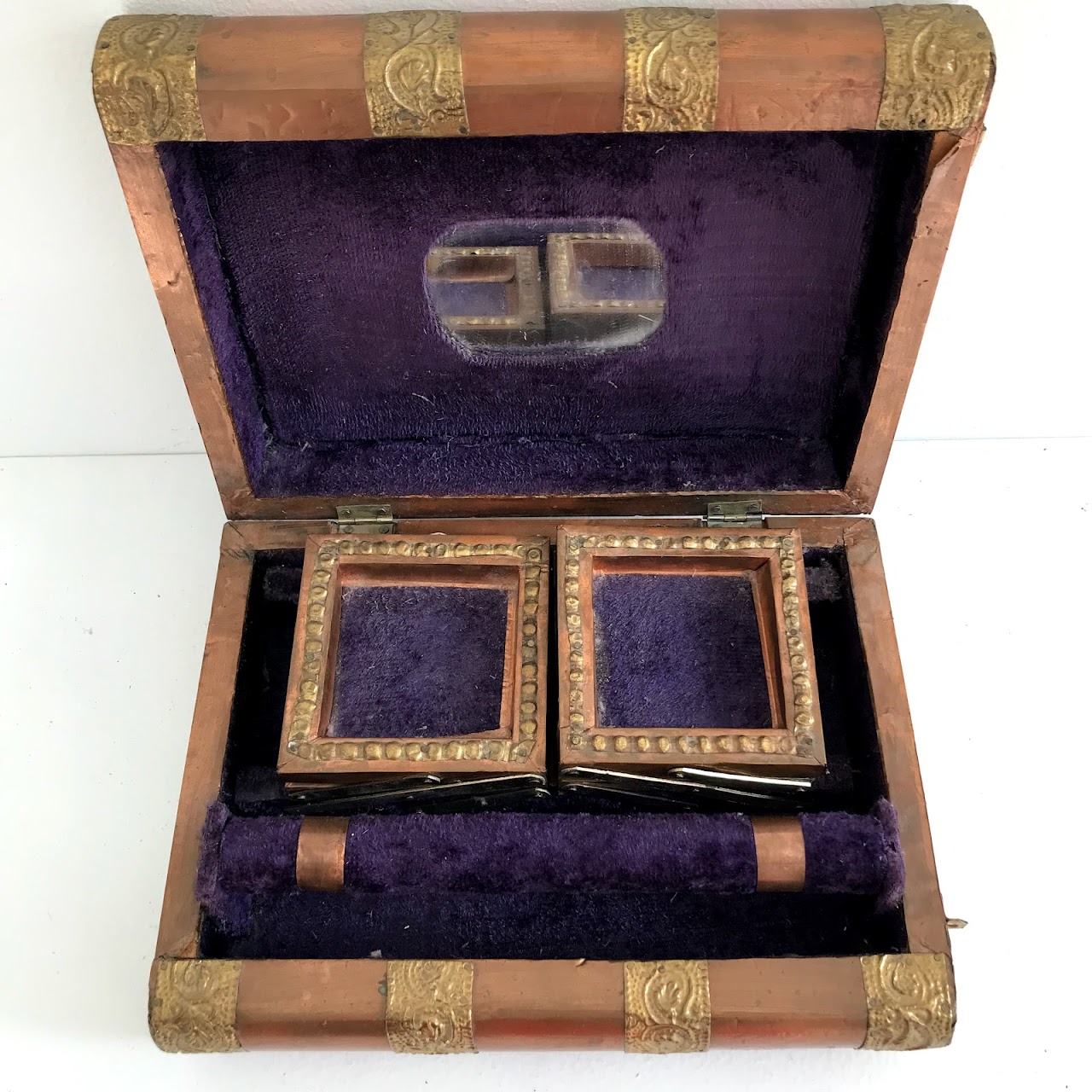 Brass & Copper Vintage Jewelry Box