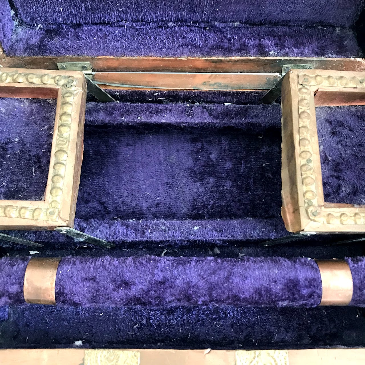 Brass & Copper Vintage Jewelry Box