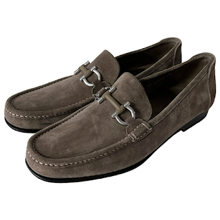 Salvatore Ferragamo Suede Horsebit Loafers