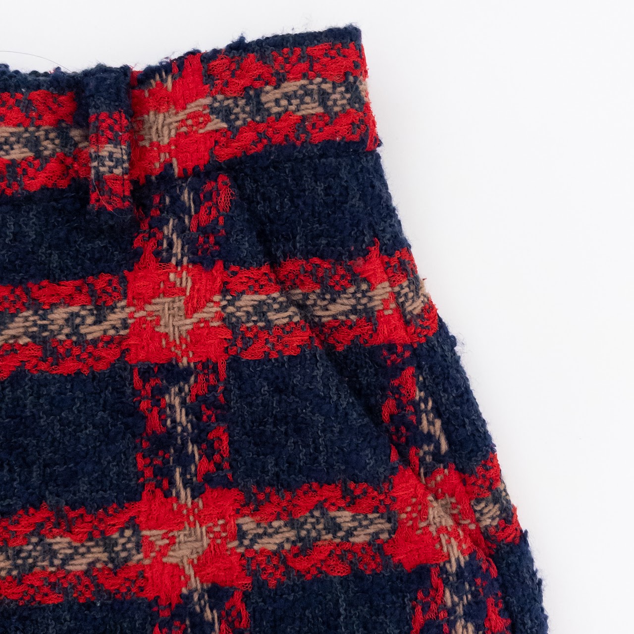 Gucci Plaid Wool Blend Shorts