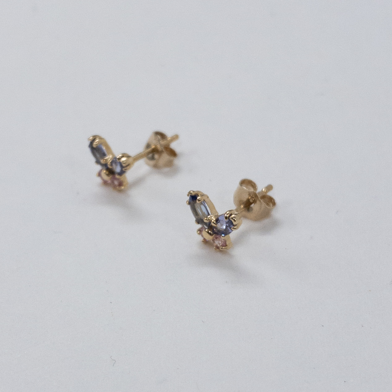 14K Gold Pierced Rabbit Shaped Earrings