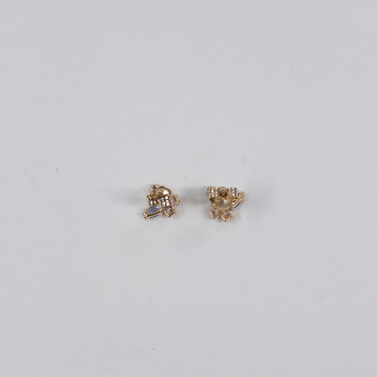 14K Gold Pierced Rabbit Shaped Earrings