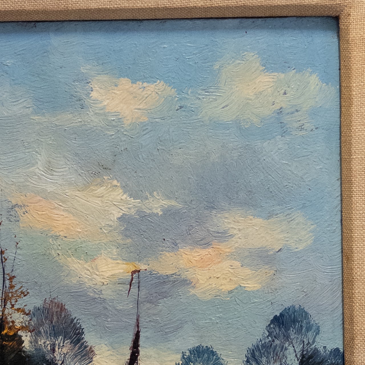 M Carmel Vintage Landscape Oil Painting