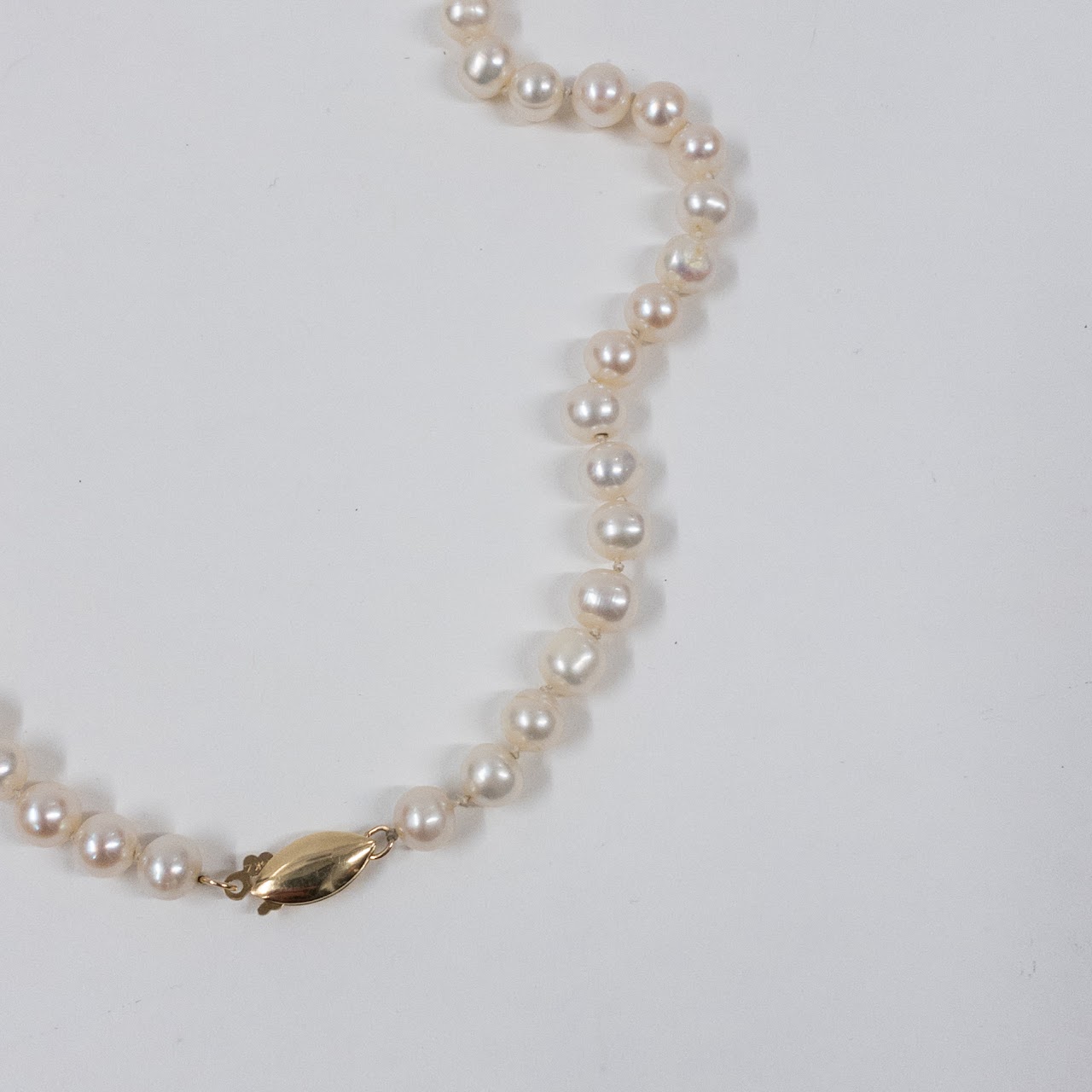 14K Gold and Pearl Necklace