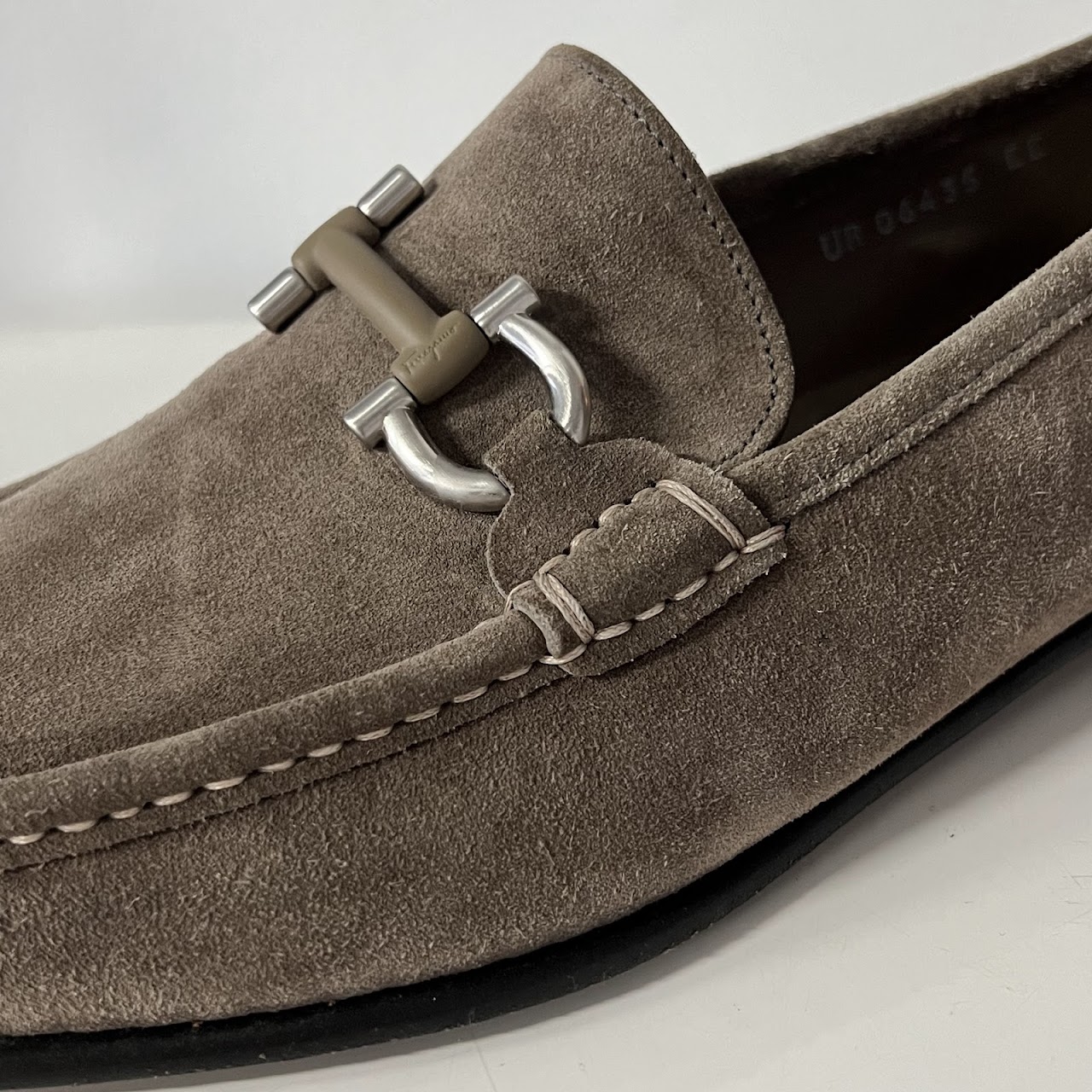 Salvatore Ferragamo Suede Horsebit Loafers