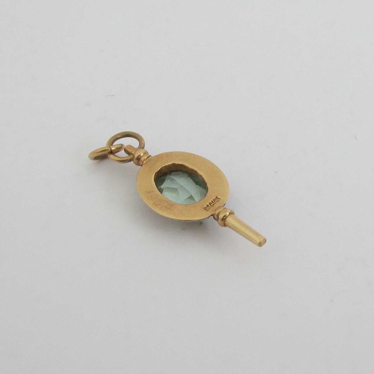 14K Gold & Apatite Long Island University Pendant