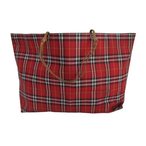 Burberry clearance plaid tote