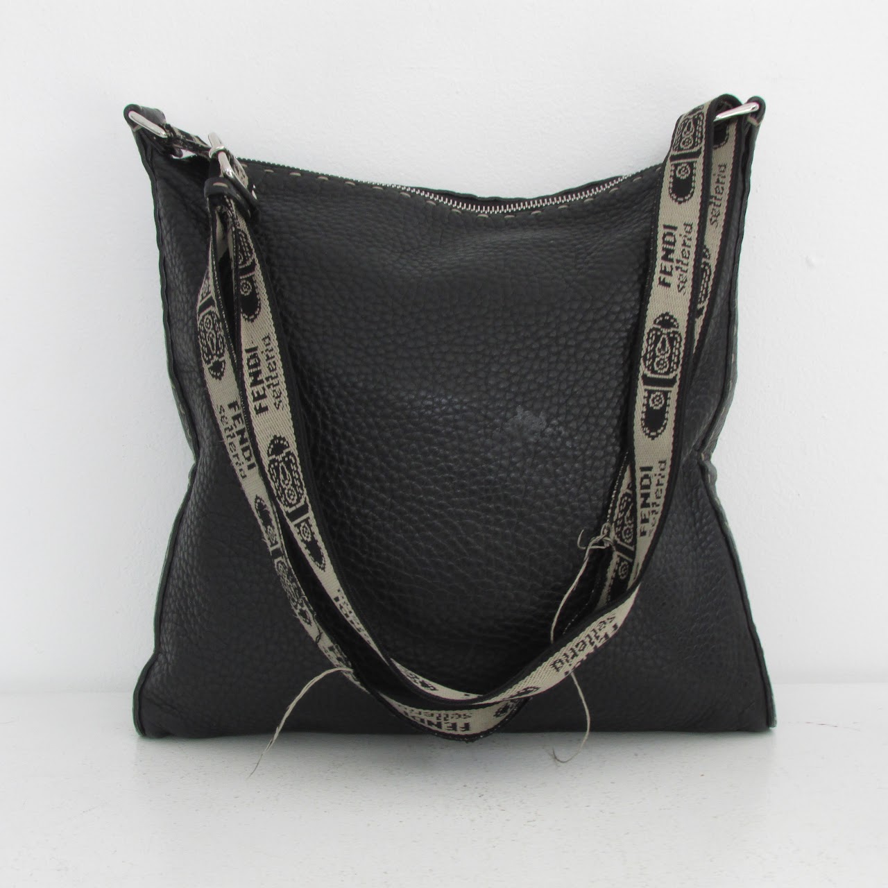 Fendi Selleria  Pebble Leather Shoulder Bag