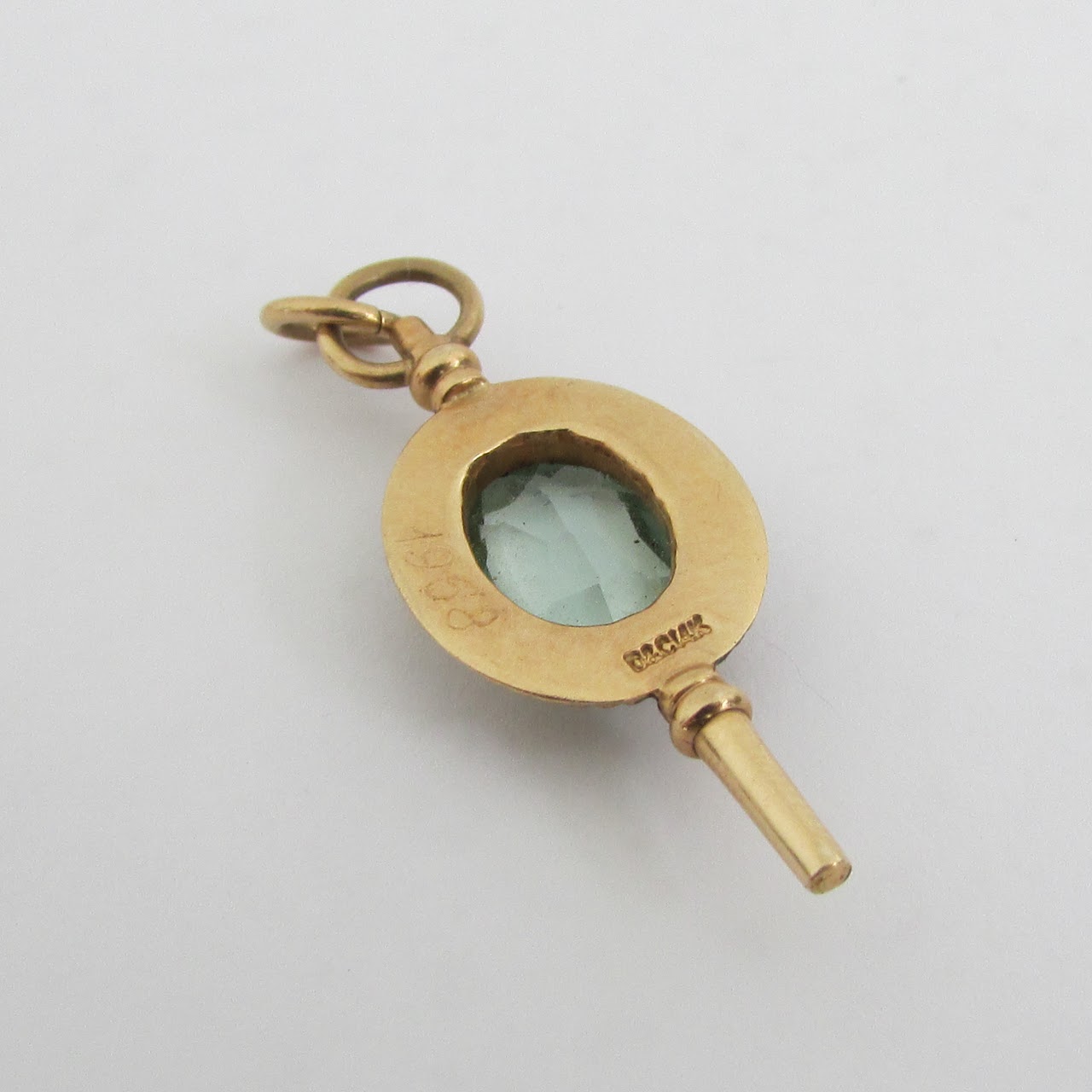 14K Gold & Apatite Long Island University Pendant