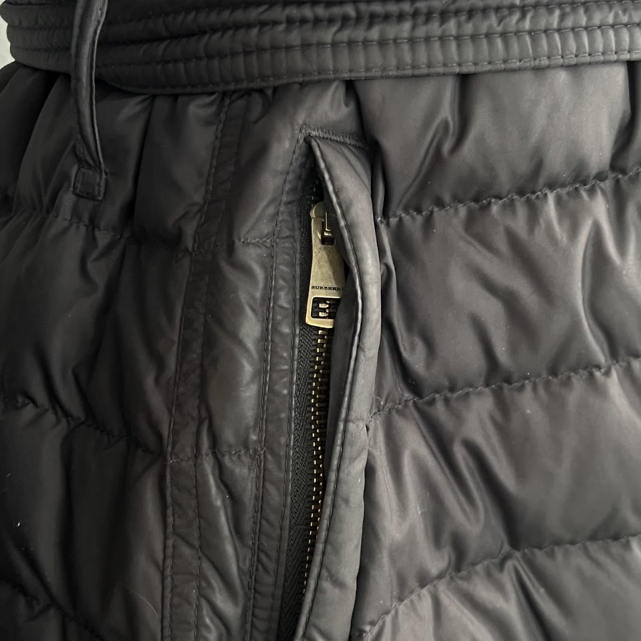 Burberry Brit Down-Filled Belted Puffer Coat