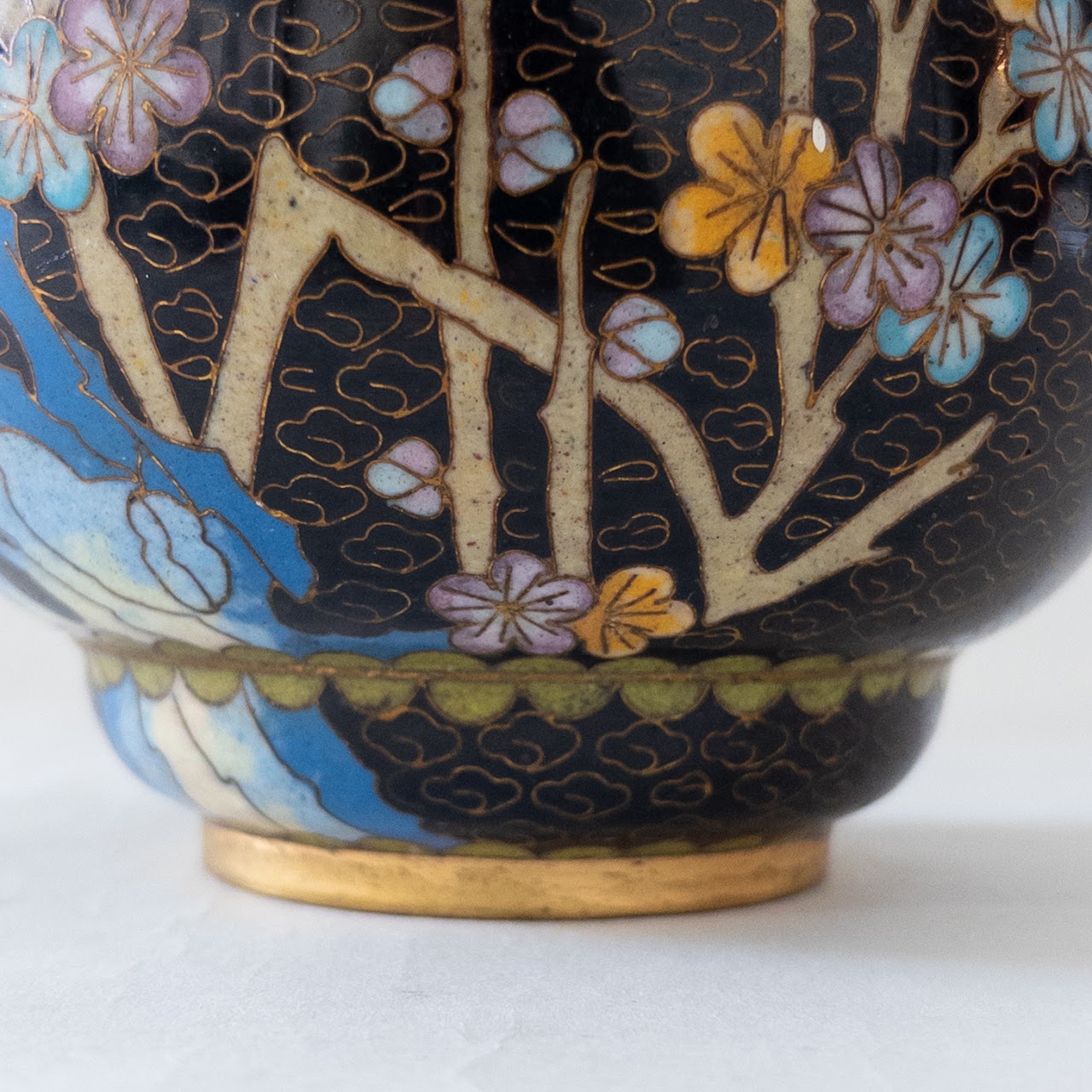 Chinese Export Cloisonné Ginger Jar