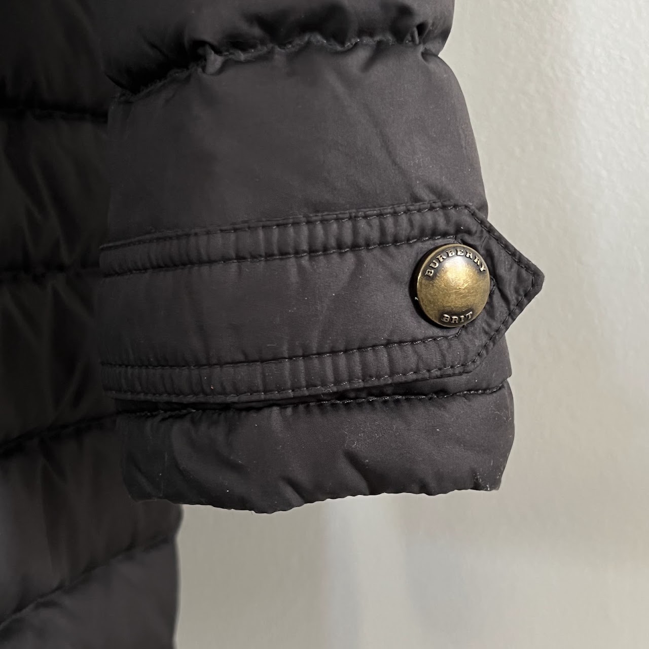 Burberry Brit Down-Filled Belted Puffer Coat