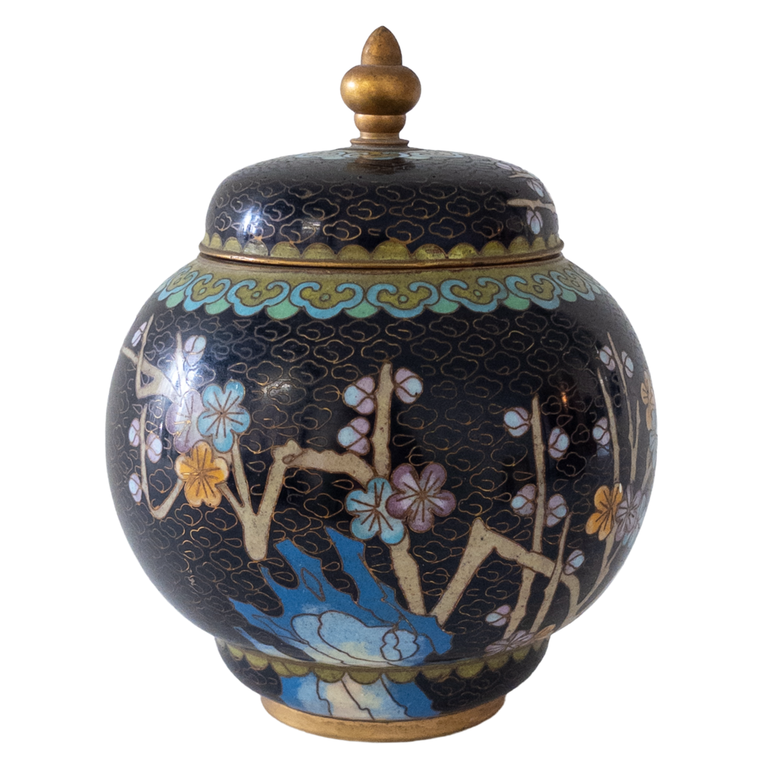 Chinese Export Cloisonné Ginger Jar