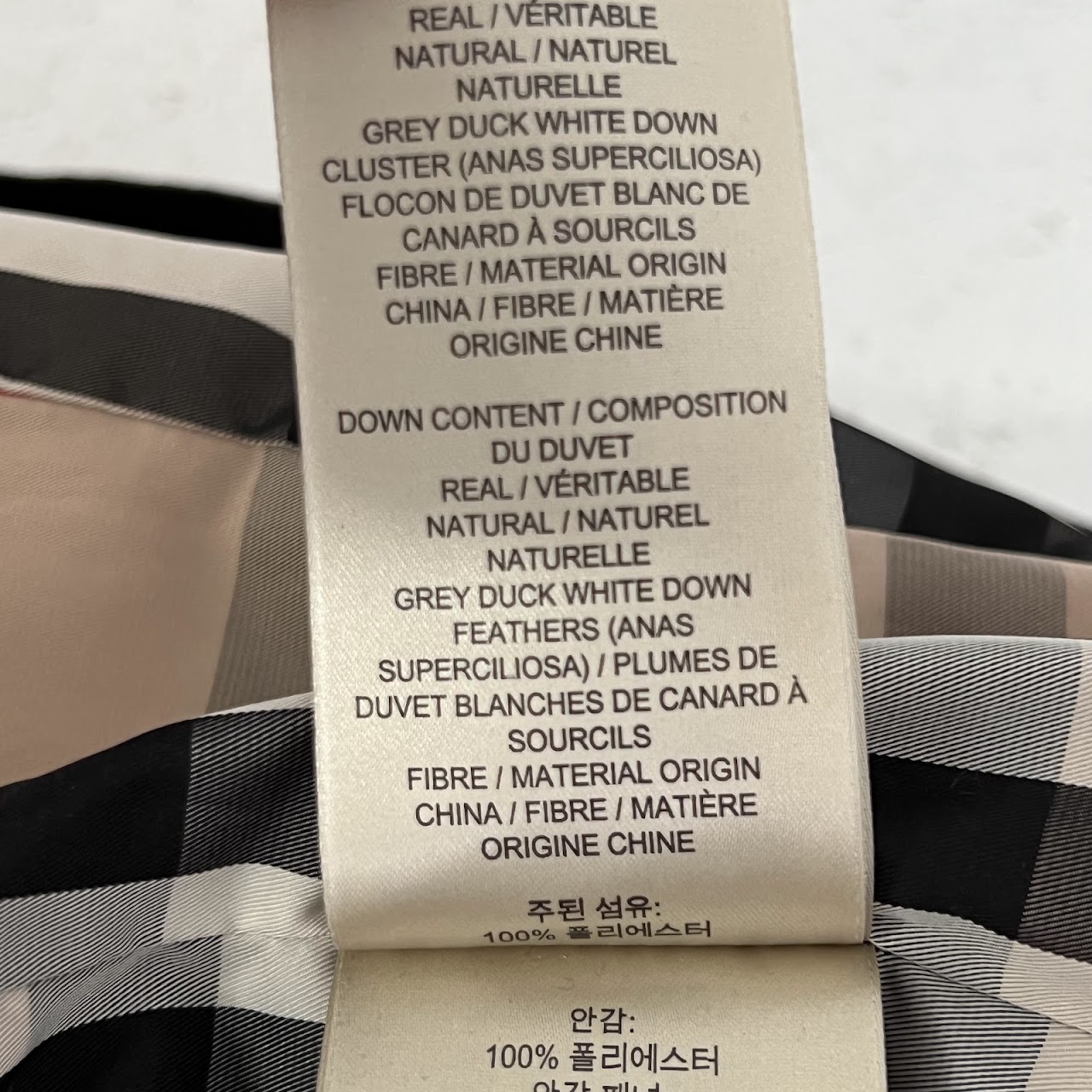 Burberry Brit Down-Filled Belted Puffer Coat