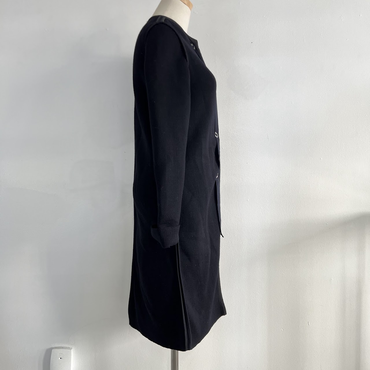 Lanvin Grosgrain Trim Long Jacket