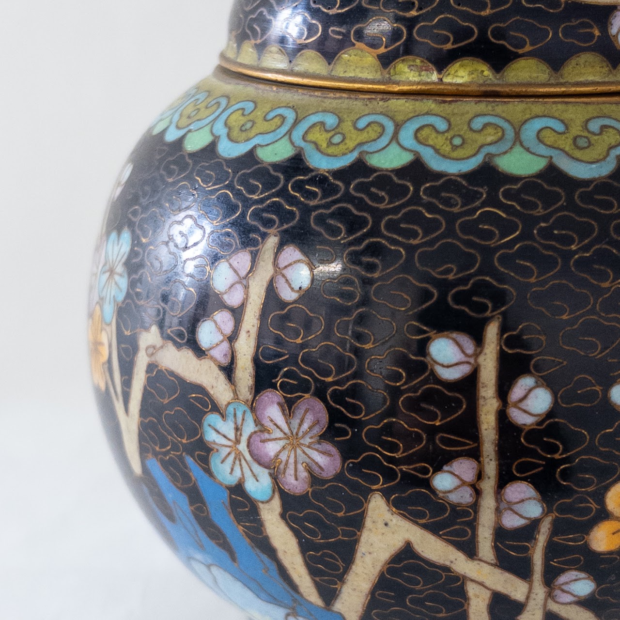 Chinese Export Cloisonné Ginger Jar