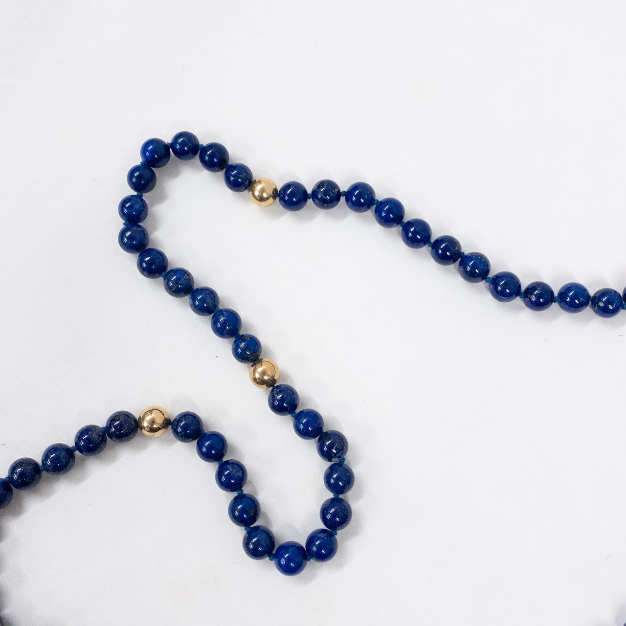 14K Gold and Lapis Lazuli Necklace