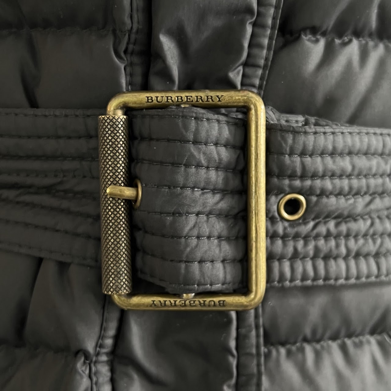 Burberry Brit Down-Filled Belted Puffer Coat