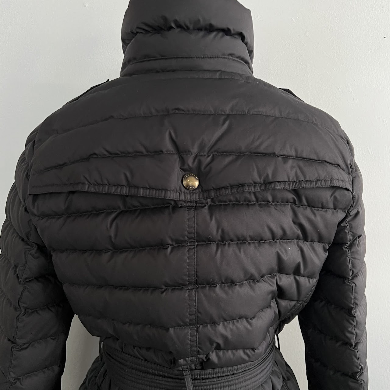 Burberry Brit Down-Filled Belted Puffer Coat