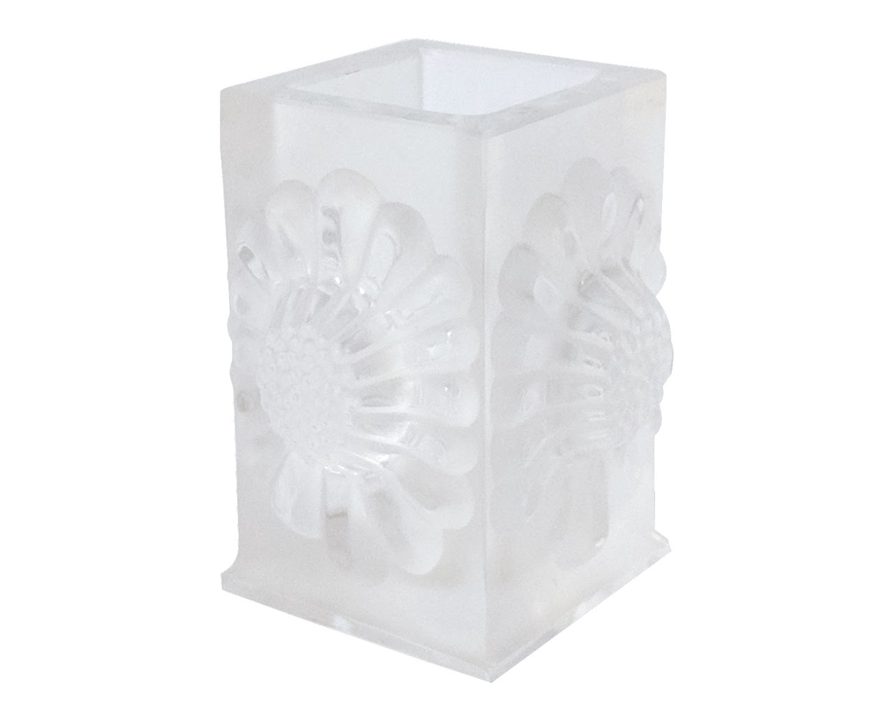 Lalique Crystal Paquerettes Cigarette Vase