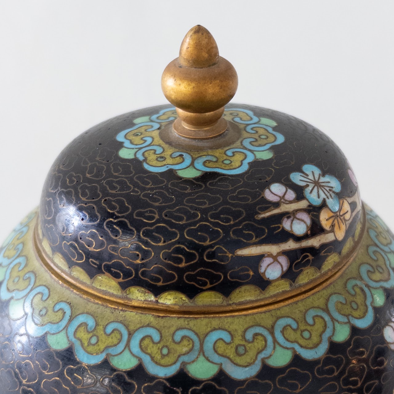 Chinese Export Cloisonné Ginger Jar