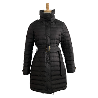 Burberry Brit Down-Filled Belted Puffer Coat