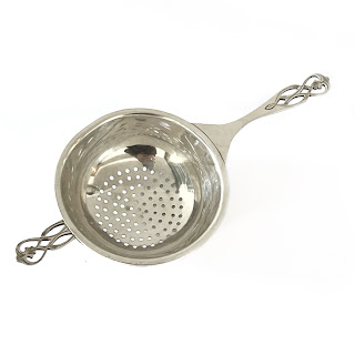 English Sterling Silver Tea Strainer