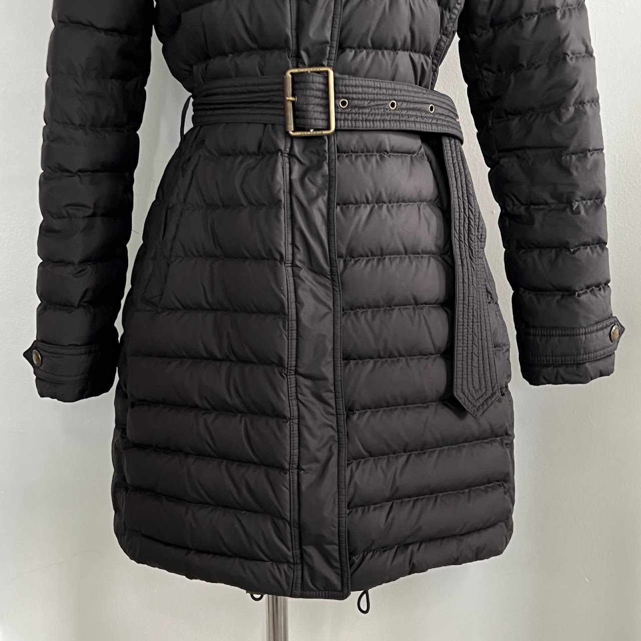 Burberry Brit Down-Filled Belted Puffer Coat