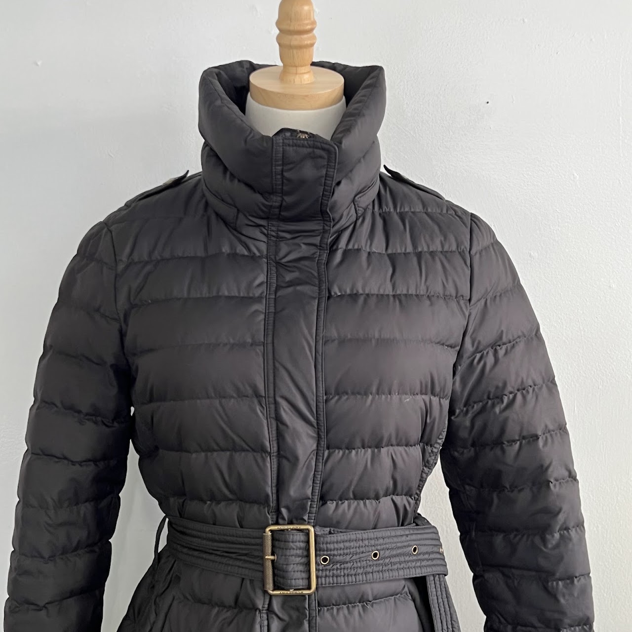 Burberry Brit Down-Filled Belted Puffer Coat