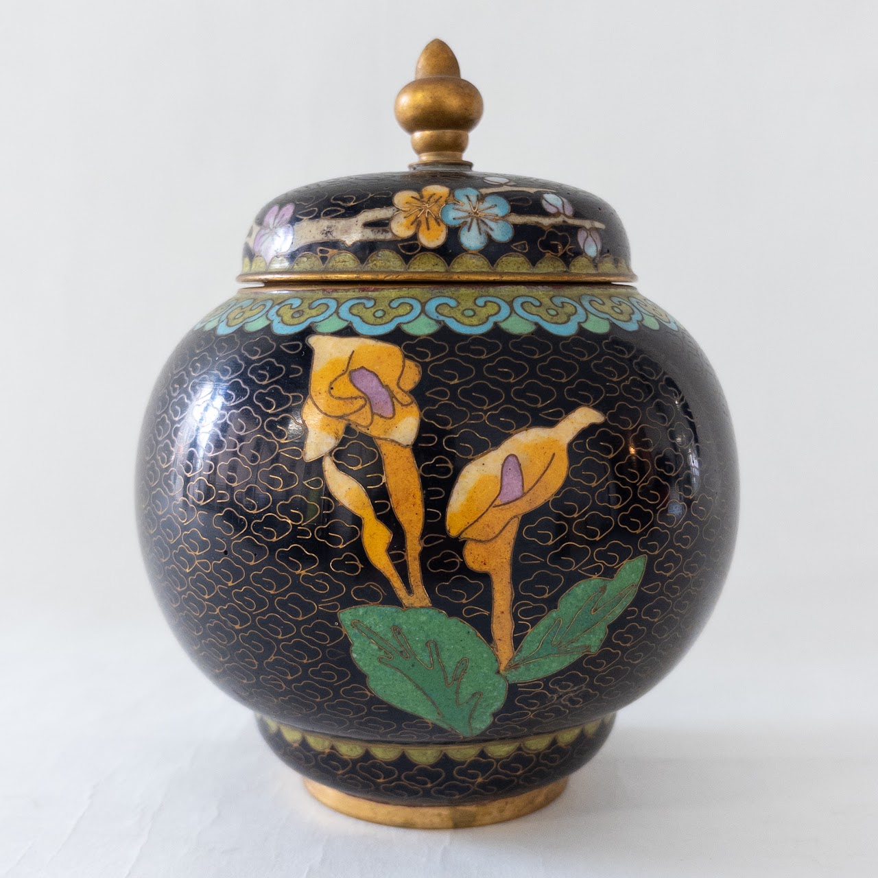 Chinese Export Cloisonné Ginger Jar