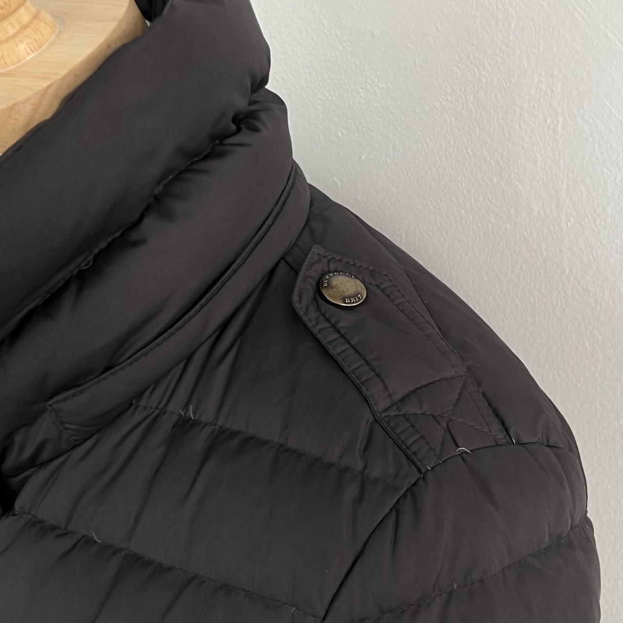 Burberry Brit Down-Filled Belted Puffer Coat